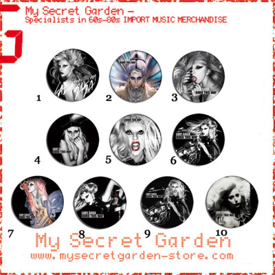 Lady Gaga- Born This Way Pinback Button Badge Set ( or Hair Ties / 4.4 cm Badge / Magnet / Keychain Set )
